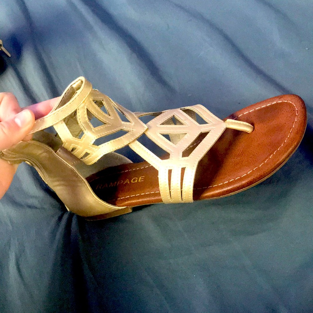 Rampage sandles, never wore. sz 6